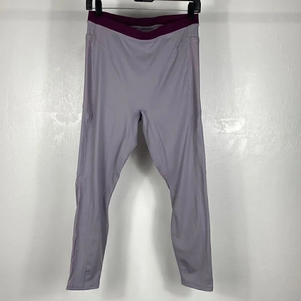 Spin Motion 365 made by Fabletics gray violet 7/8 leggings size L - Picture 2 of 10